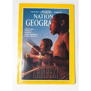 National Geographic October 1997 Magazine Vol. 192 No. 4 Zambezi Cover